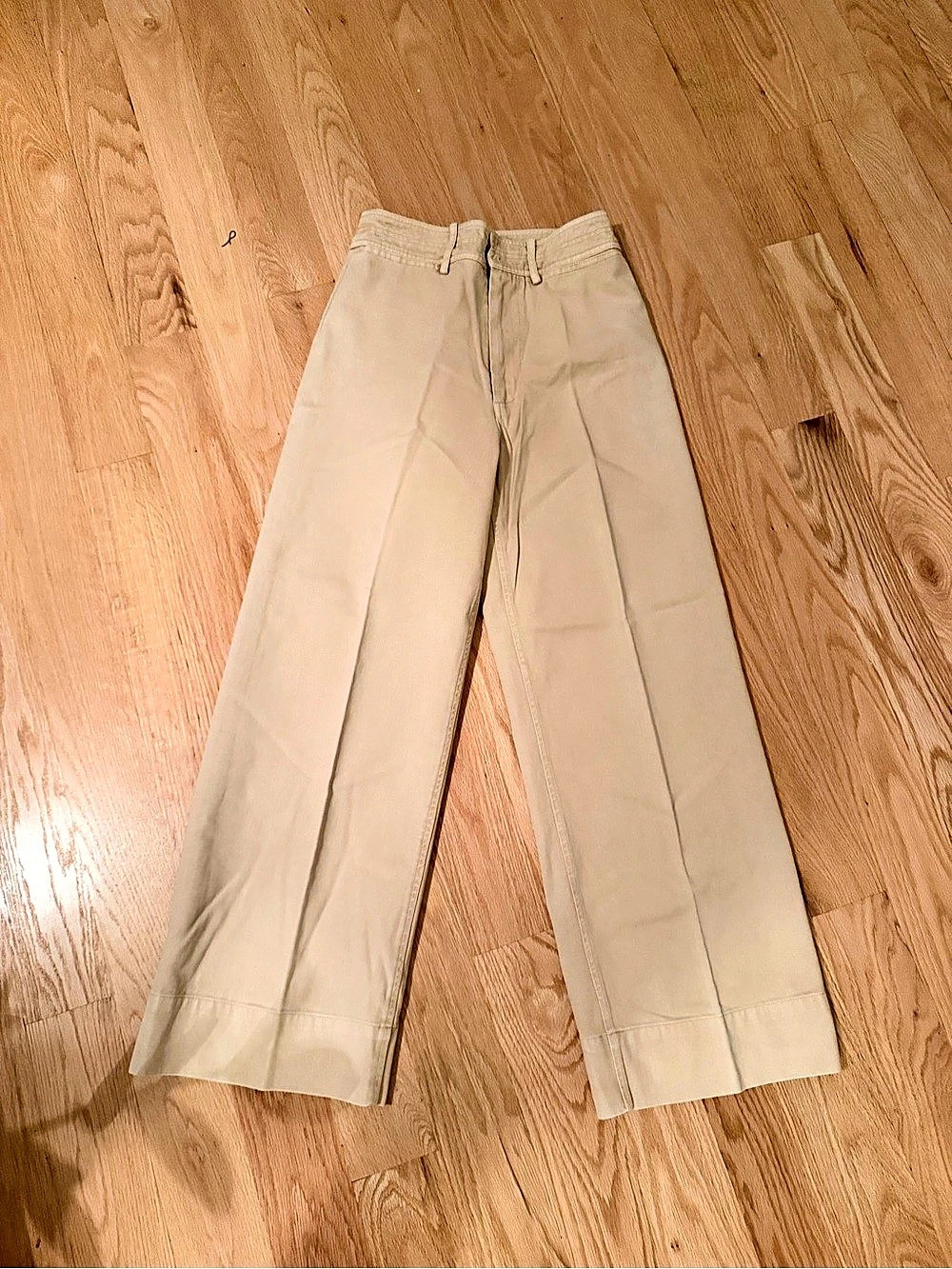 APiece Apart Wide Leg Pants in Beige Size 0 Like New